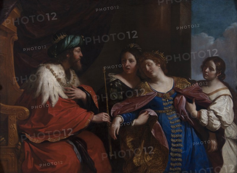 The story of Esther and Ahasuerus, 1639. Artist: Guercino (1591-1666)
