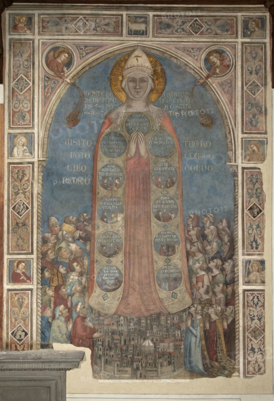 Madonna della Misericordia (Madonna of Mercy), 1342. Artist: Daddi, Bernardo (1290-1350)