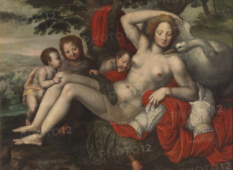 Leda and the Swan, Mid of 16th century. Artist: Pencz, Georg (1500/02-1550)