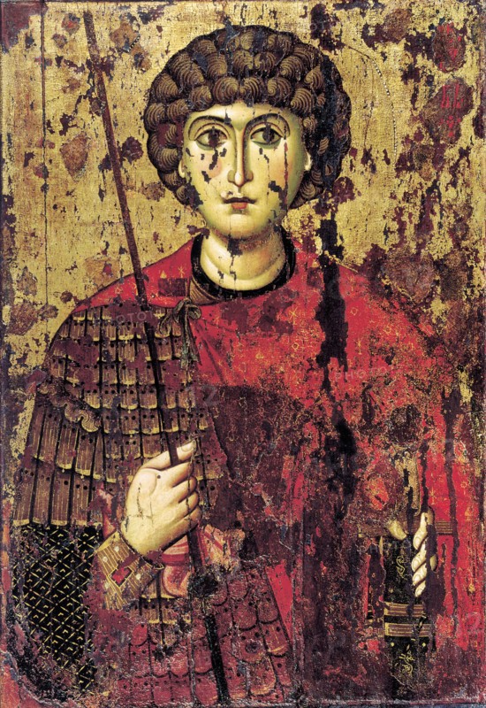 Saint George, 12th century. Artist: Russian icon