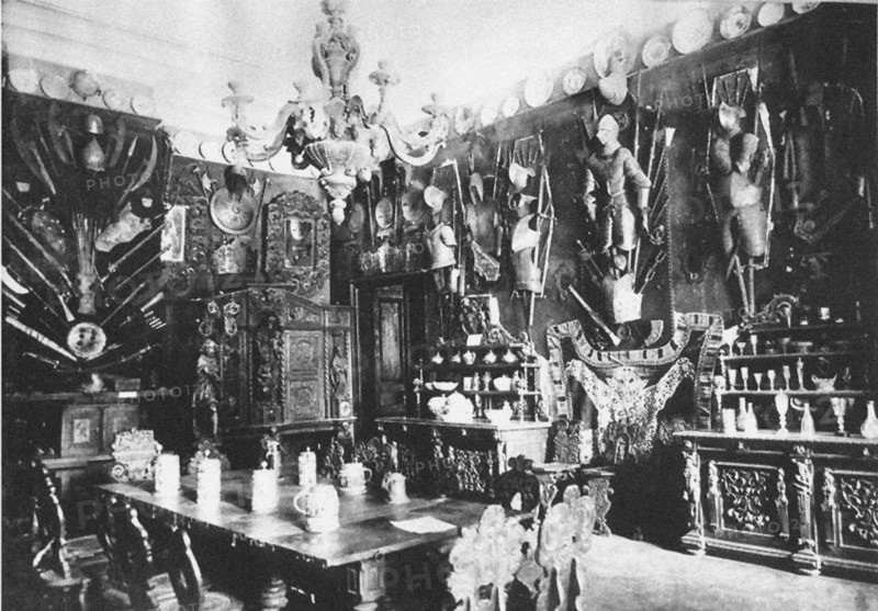 Ostafyevo Estate. The Great Dining Room, End of 19th century. Artist: Anonymous