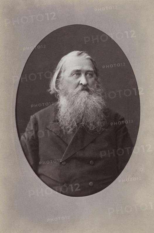 Portrait of the poet Aleksey Nikolayevich Pleshcheyev (1825-1893), 1870. Artist: Levitsky, Sergei Lvovich (1819-1898)
