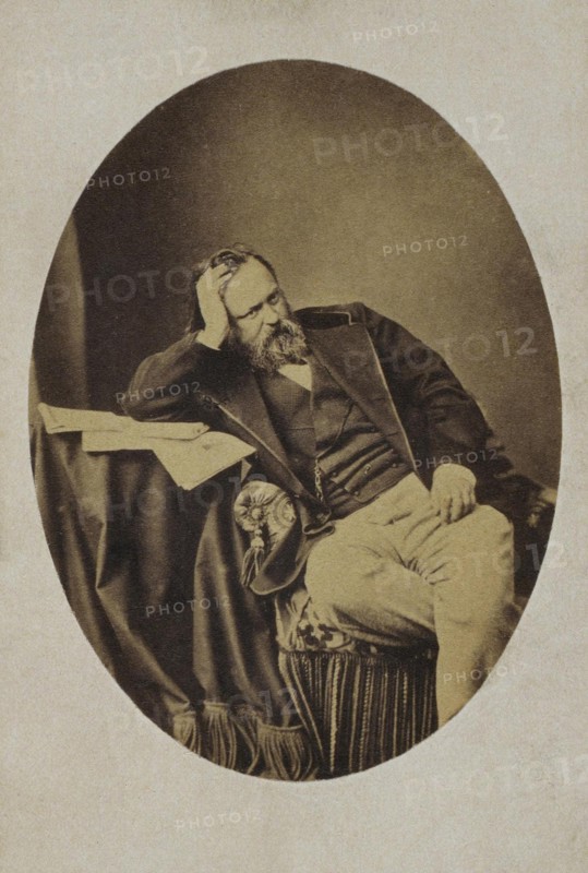 Portrait of Aleksandr Ivanovich Herzen (1812-1870), c. 1861. Artist: Levitsky, Sergei Lvovich (1819-1898)