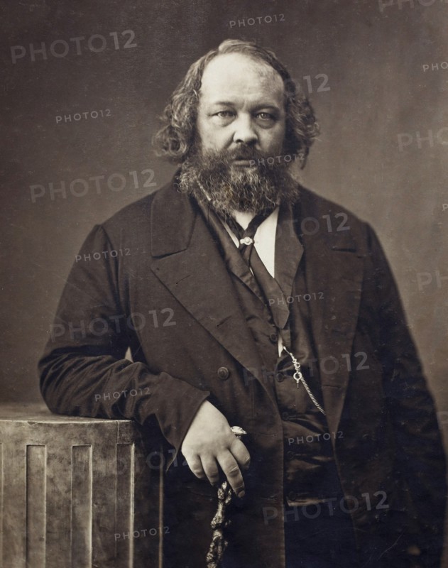 Portrait of Mikhail Alexandrovich Bakunin (1814-1876), ca 1860. Artist: Nadar, Gaspard-Félix (1820-1910)