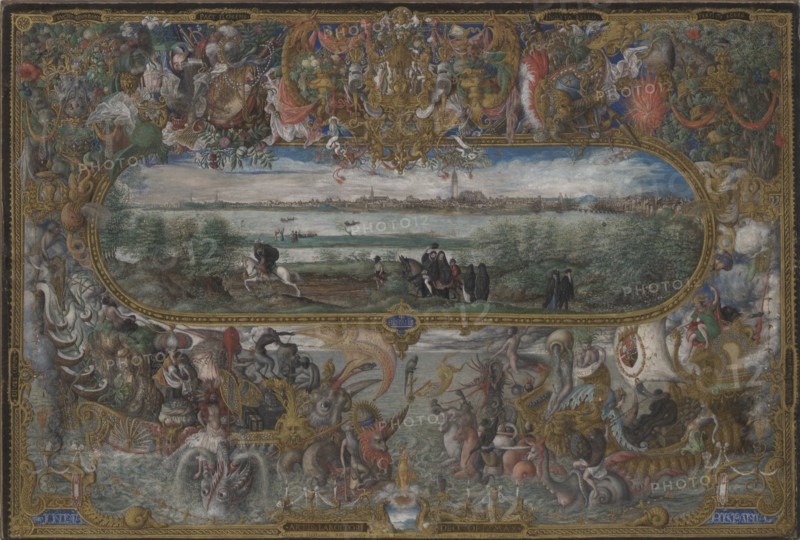 View of Seville, 1573. Artist: Hoefnagel, Georg (1542-1601)