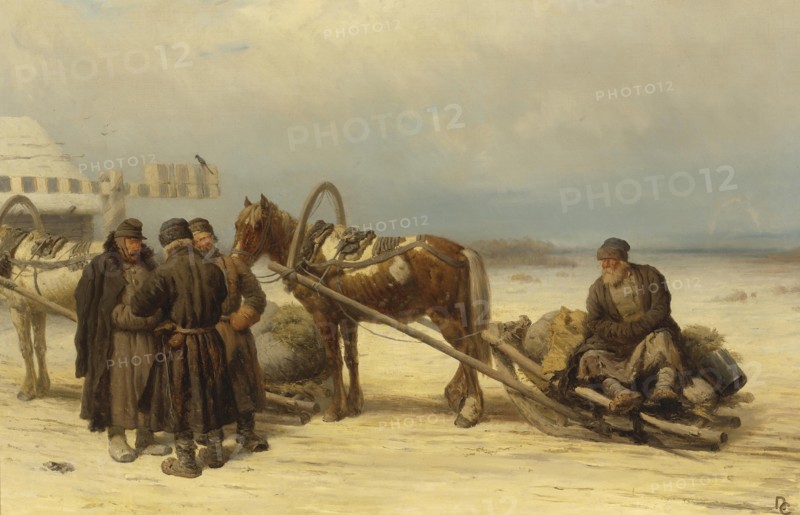 At the Gates. Artist: Sokolov, Pyotr Petrovich (1821-1899)
