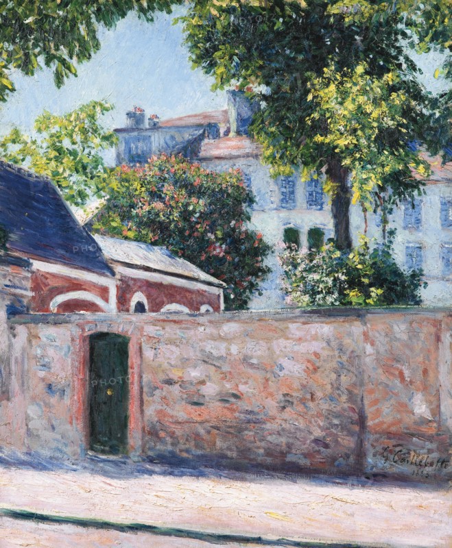Houses in Argenteuil, 1883. Artist: Caillebotte, Gustave (1848-1894)