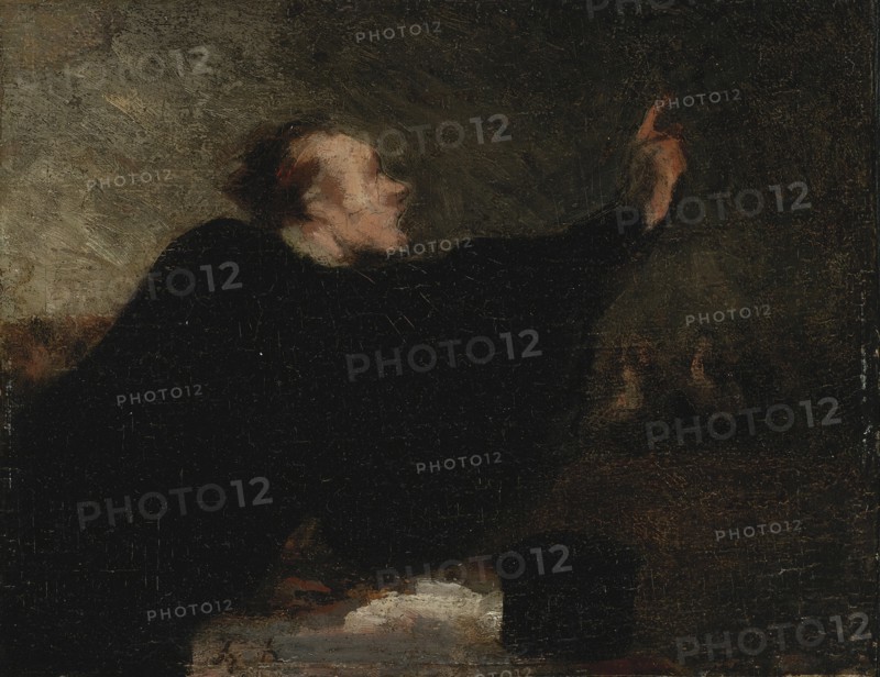 A trial lawyer, 1853-1854. Artist: Daumier, Honoré (1808-1879)