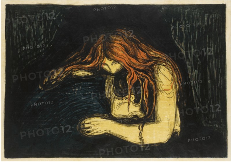 The Vampire II, 1895-1900. Artist: Munch, Edvard (1863-1944)