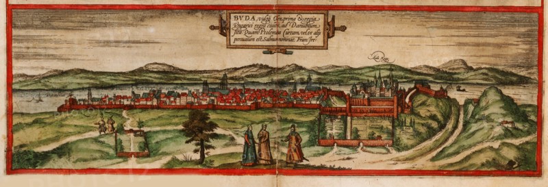 Buda, vulgo Ofen (From: Civitates orbis terrarium), 1572. Artist: Braun, Georg (1541-1622)