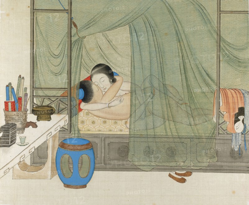 Erotic Scene, 19th century. Artist: Anonymous