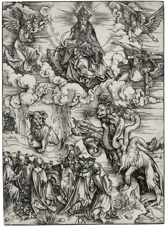 The Beast with Two Horns Like a Lamb, c. 1497. Artist: Dürer, Albrecht (1471-1528)