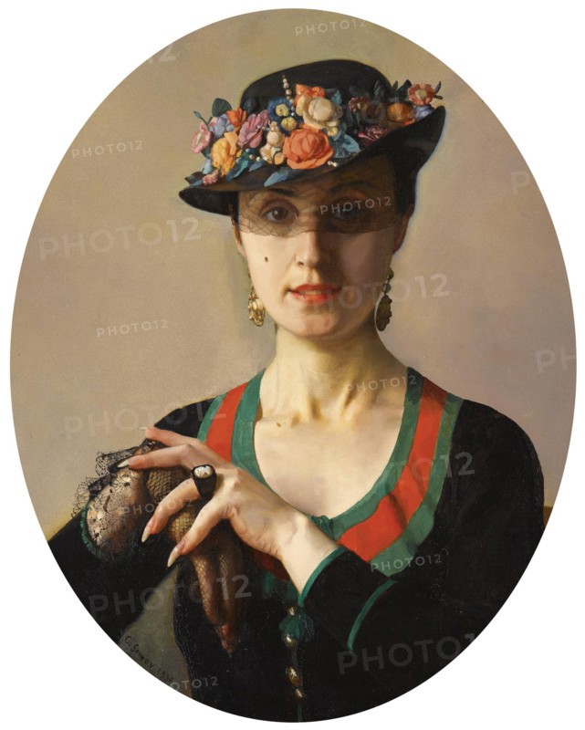 Portrait of a Lady, 1936. Artist: Somov, Konstantin Andreyevich (1869-1939)