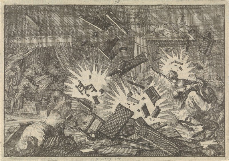 The Siege of Riga by the Russian Army under Tsar Alexei Mikhailovich in 1656, 1698. Artist: Aa, Pieter van der (1659-1733)