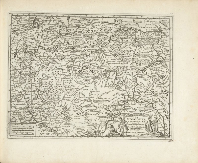 Map of Moscovia, 1726. Artist: Aa, Pieter van der (1659-1733)