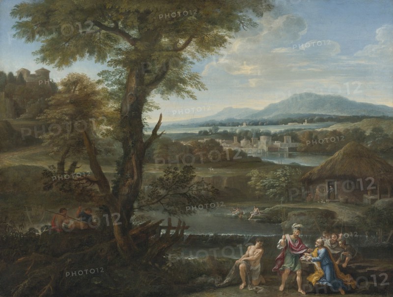 Polycrates finding his ring in the fish, 17th century. Artist: Anonymous