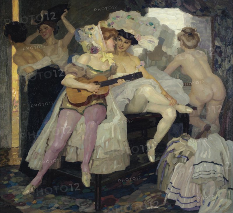 Behind the Scenes, 1905. Artist: Putz, Leo (1869-1940)