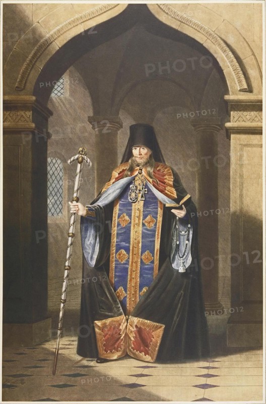 Portrait of the Archimandrite Photius of Russia (1792?1838), 1820s. Artist: Anonymous