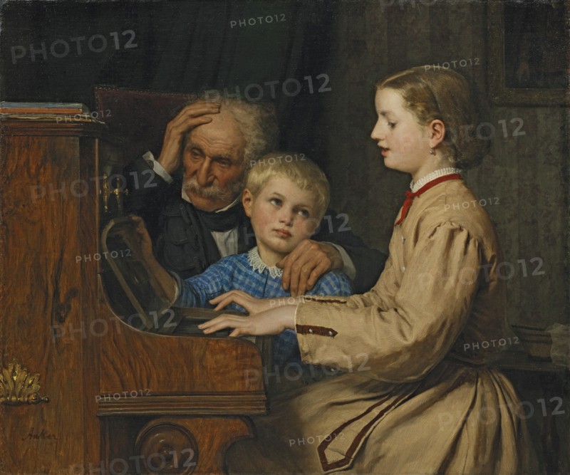 Song of the Homeland, 1874. Artist: Anker, Albert (1831-1910)