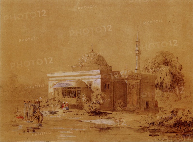 Project of the Turkish Bath pavilion in Catherine Park of Tsarskoye Selo, c. 1850. Artist: Monighetti, Ippolit Antonovich (1819-1878)