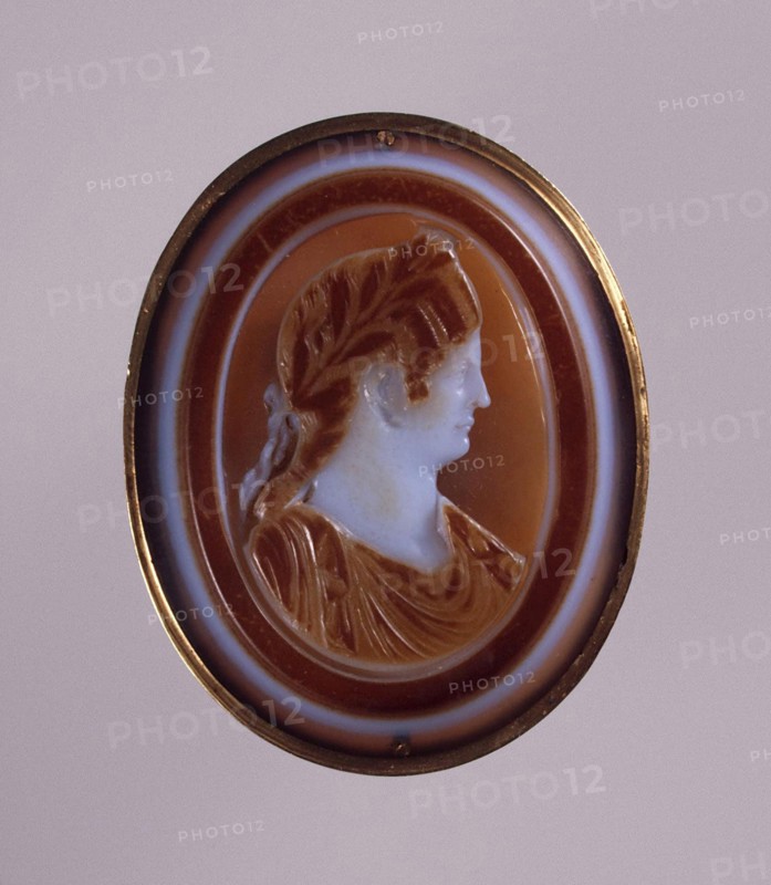 Portrait of Agrippina the Younger (Agrippina Minor), Wife of the Emperor Claudius. Cameo, Mid of 1st Artist: Classical Antiquities