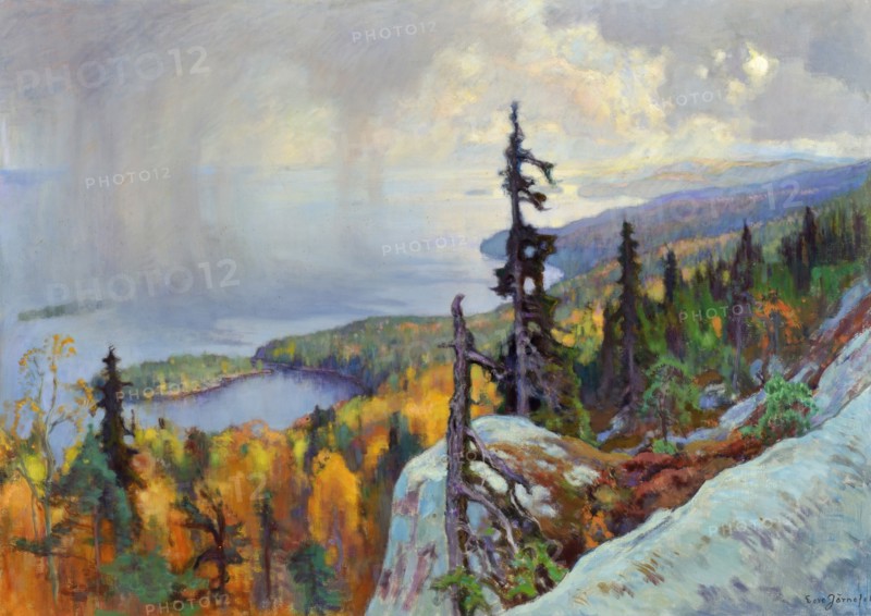 Landscape (Maisema Kolilta), 1930. Artist: Järnefelt, Eero (1863-1937)