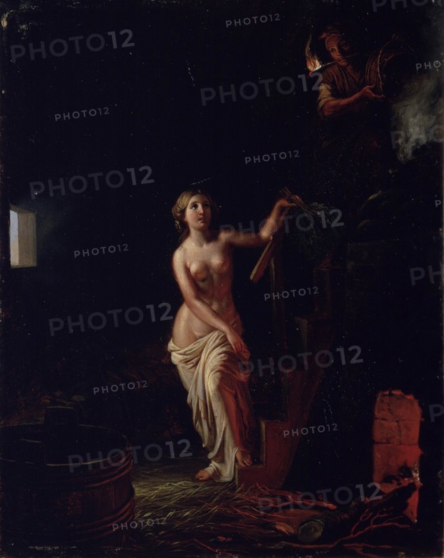 Bridal Sauna, before 1866. Artist: Ekman, Robert Wilhelm (1808-1873)