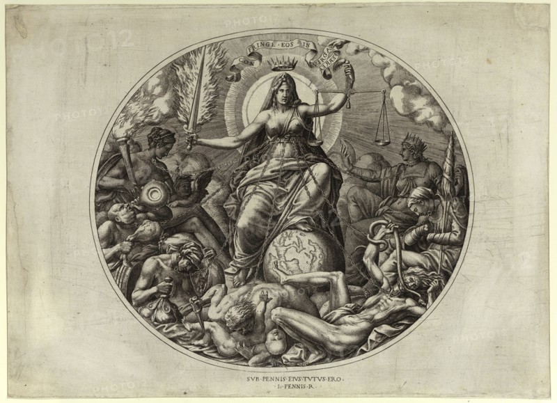 Justice, Mid of 16th century. Artist: Davent, Léon (active ca 1540-1560)