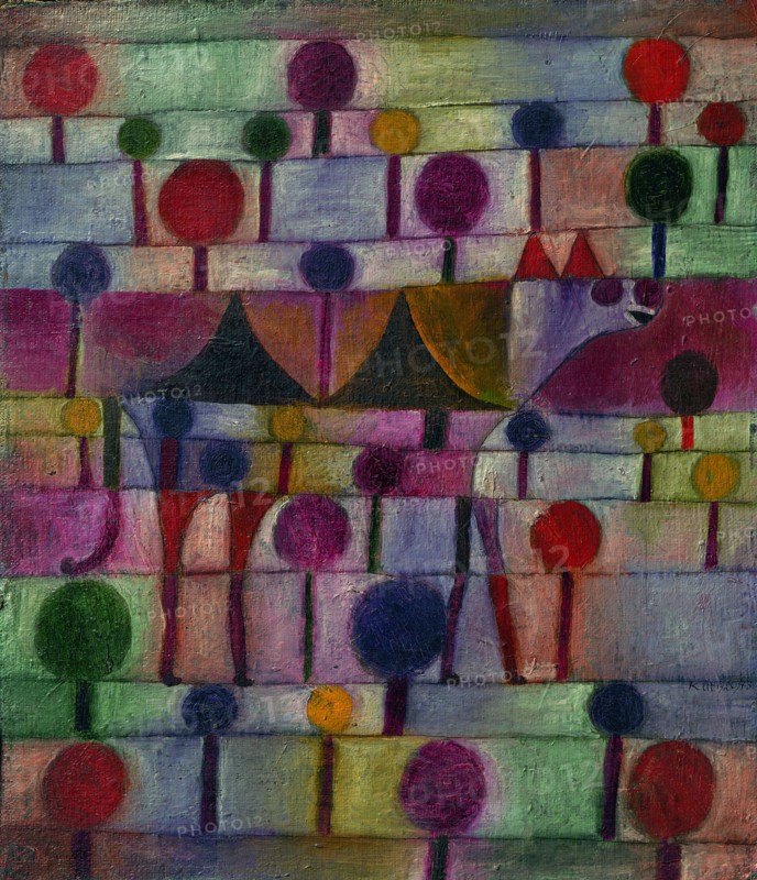 Camel in a Rhythmic Landscape of Trees, 1920. Artist: Klee, Paul (1879-1940)