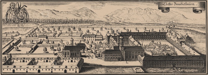Benediktbeuern Abbey. Artist: Wening, Michael (1645-1718)