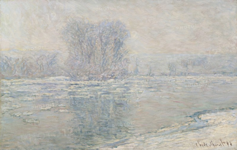 Ice, white effect (Glaçons, effet blanc), 1893. Artist: Monet, Claude (1840-1926)