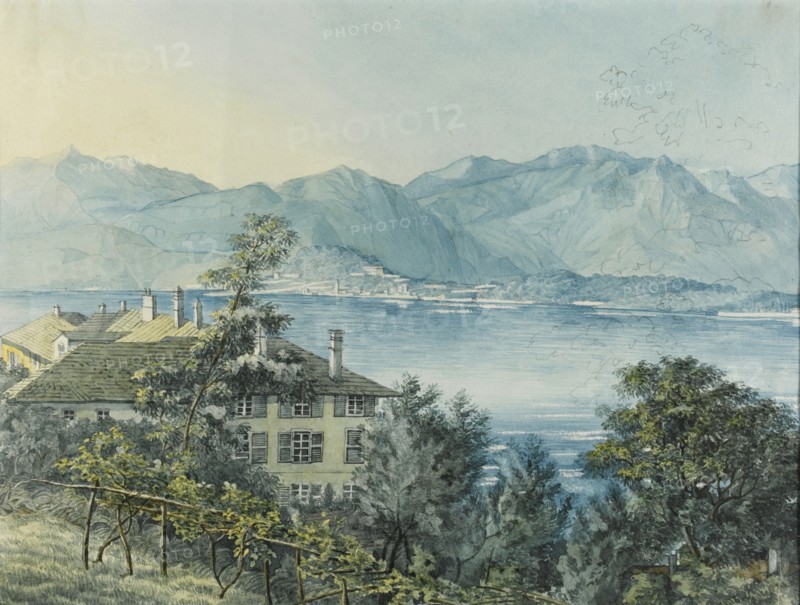 Cadenabbia, Lake Como, 1837. Artist: Mendelssohn Bartholdy, Felix (1809-1847)