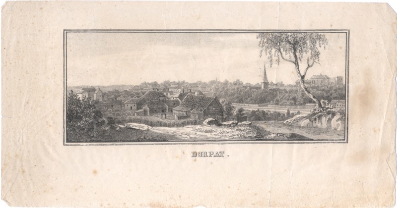 View of Tartu, 1800. Artist: Anonymous
