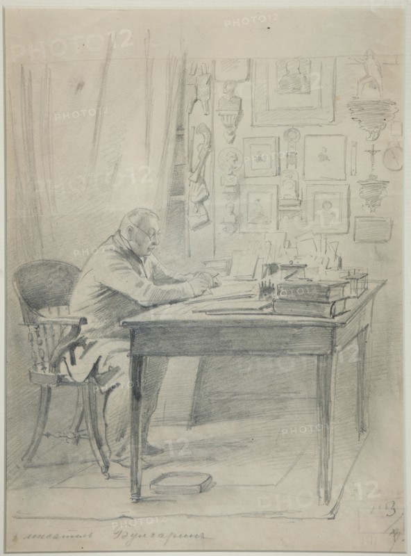 Portrait of the author Faddei Bulgarin (1789-1859), 1840s. Artist: Timm, Vasily (George Wilhelm) (1820-1895)