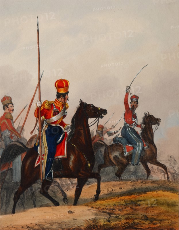 The Crimean Tatar Life Guard Squadron, 1840s. Artist: Eckert, Heinrich Ambros (1807-1840)