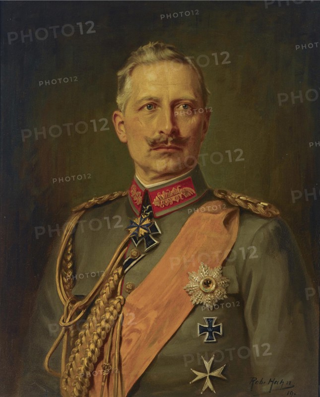 Portrait of German Emperor Wilhelm II (1859-1941), King of Prussia, 1911. Artist: Hahn, Robert (1883-1940)
