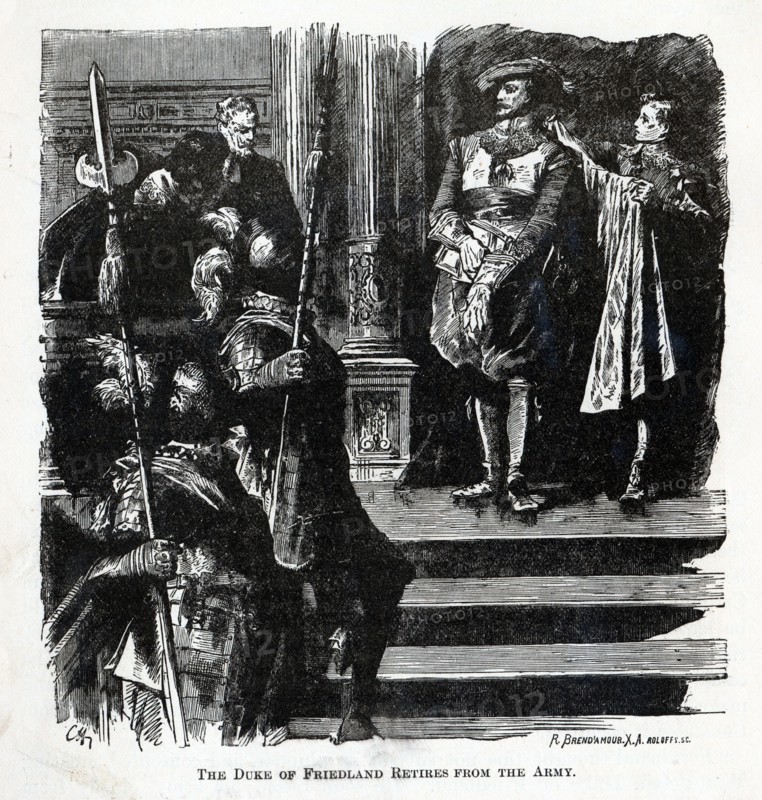 The Duke of Friedland Retires from the Army, 1882. Artist: Brend'amour, Richard (1831-1915)