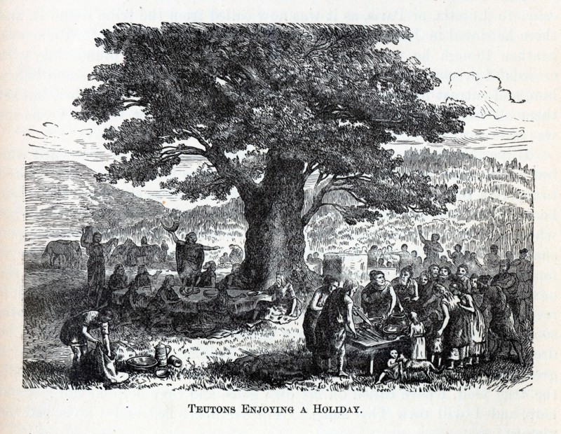 Teutons Enjoying A Holiday, 1882. Artist: Anonymous