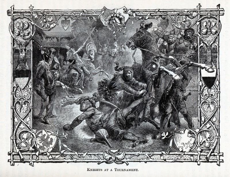 Knights at a Tournament, 1881. Artist: Vogel, Hermann (1854-1921)