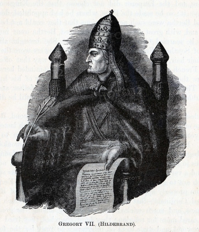 Gregory VII (Hildebrand), 1882. Artist: Anonymous