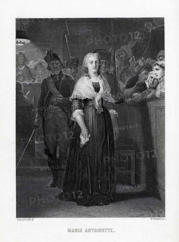 Marie Antoinette Leaving Convention After Sentence, 1882. Artist: Anonymous