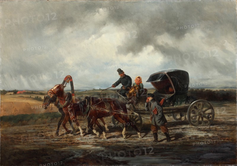 On the road to the tooth puller, 1873. Artist: Sverchkov, Nikolai Yegorovich (1817-1898)