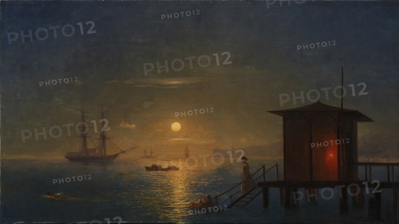 Imperial bath-house, 1848. Artist: Aivazovsky, Ivan Konstantinovich (1817-1900)