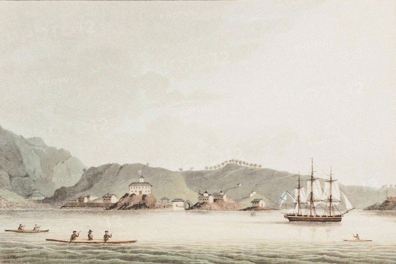 Illustration from A Voyage Round the World In the Years 1803-06, in the Ship Neva, 1814. Artist: Lisyansky, Yuri Fyodorovich (1773-1837)