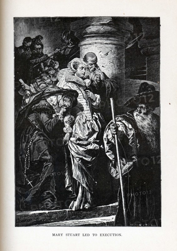 Mary Stuart led to execution, 1882. Artist: Benczúr, Gyula (1844-1920)