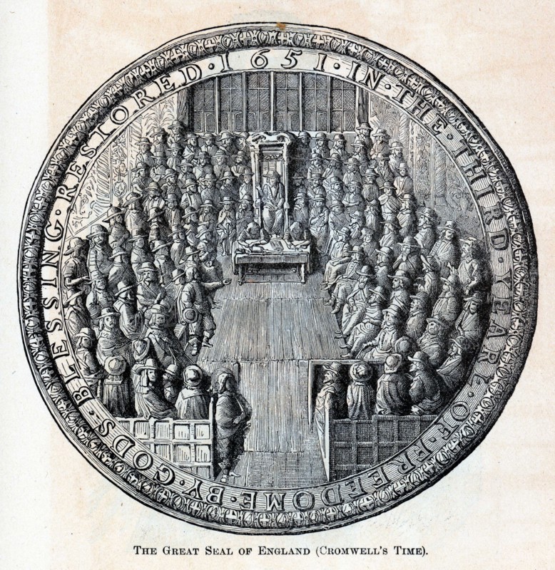 The Great Seal of England (Cromwell's Time), 1882. Artist: Anonymous