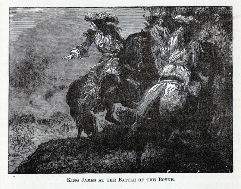 King James at the Battle of the Boyne, 1882. Artist: Anonymous