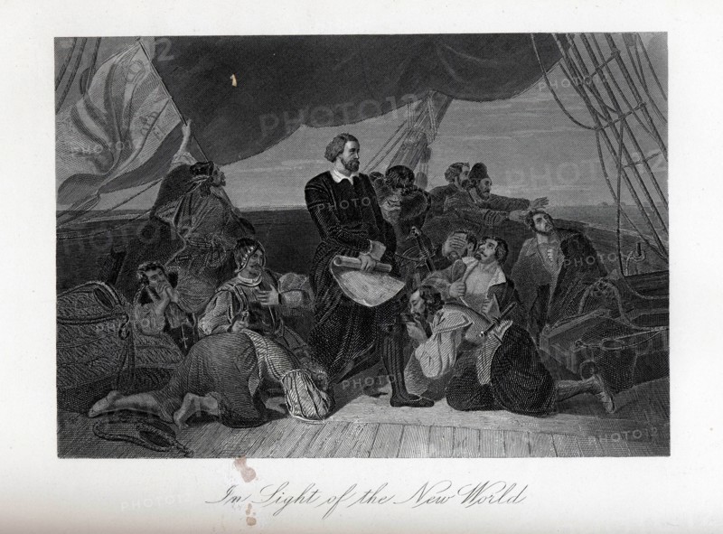 In Sight of the New World, 1882. Artist: McRae, John (1859-1921)