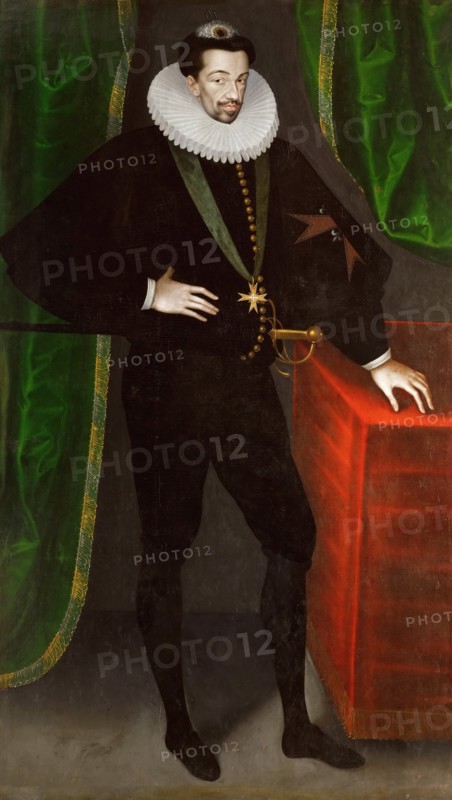 Portrait of Henry III of France, King of Poland and Grand Duke of Lithuania. Artist: Quesnel, François (1543-1619)
