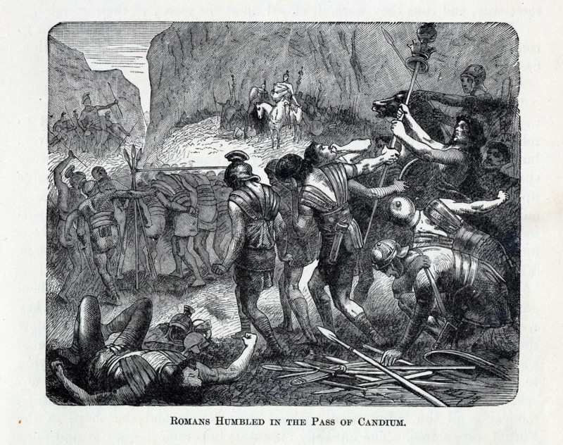 Romans Humbled in the Pass of Caudium, 1882. Artist: Anonymous